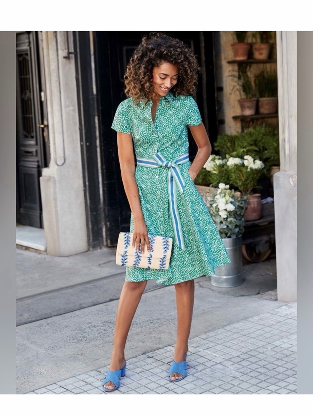 New! Boden 10 Sophia Dress with Belt